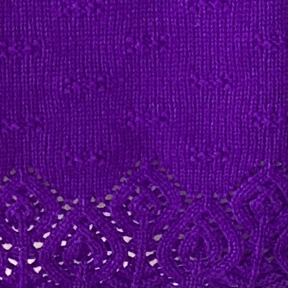 Vintage Jessie purple sweater pullover large. 0584 - Picture 6 of 7